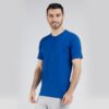 Kaos Polos Lengan Pendek Blue Solid Cotton Combed 30s - Gambar 3