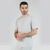 Kaos Polos Lengan Pendek Grey Solid Cotton Combed 30s - Gambar 3