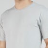 Kaos Polos Lengan Pendek Grey Solid Cotton Combed 30s - Gambar 5