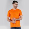 Kaos Polos Lengan Pendek Orange Solid Cotton Combed 30s - Gambar 2